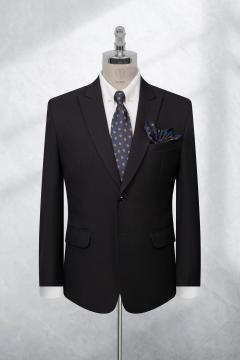 Bộ Suit Đen Dày Cao Cấp Classic Fit TGS353